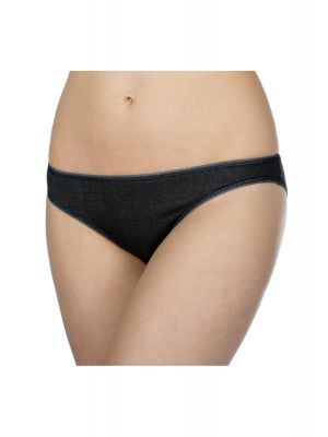 DermaSilk Ladies Black Briefs